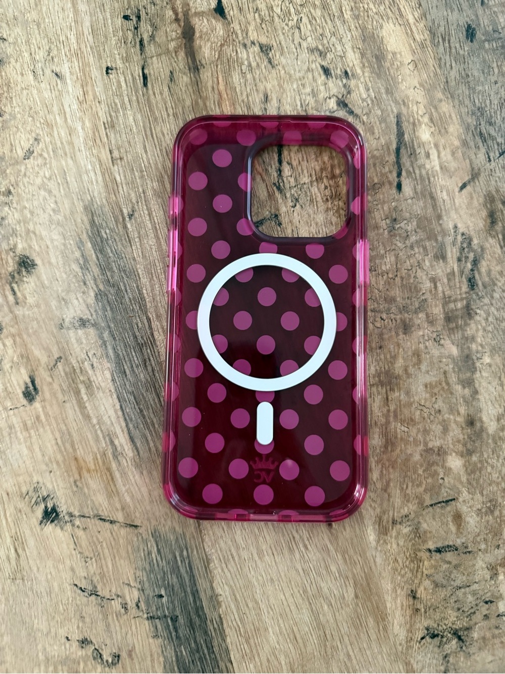 Velvet Caviar Raspberry Polka Dot Case - Picture 2 of 6